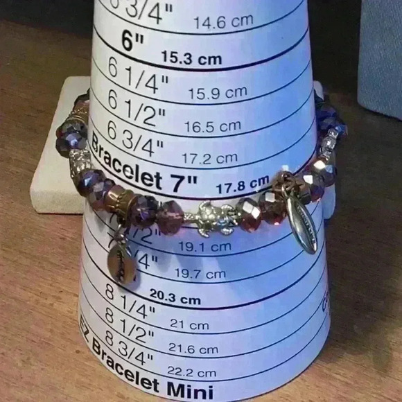 Vintage Stretch Bracelet with Sea Theme - Turtle and Lobster/ Crab Claw - Picture 3 of 4